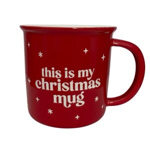 Main Event USA | Holiday Red Ceramic Mug - this is my christmas mug - BRAND NEW